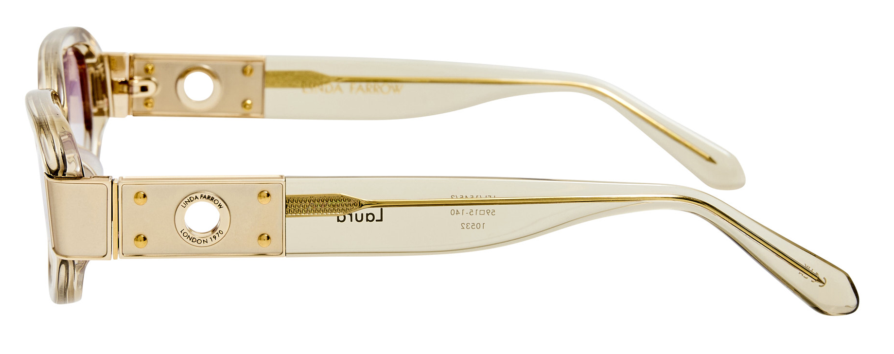 Color_LFL1545C3SUN - Laura Angular Frame Sunglasses Truffle and Dusk Grad LIMITED EDITION OF 120