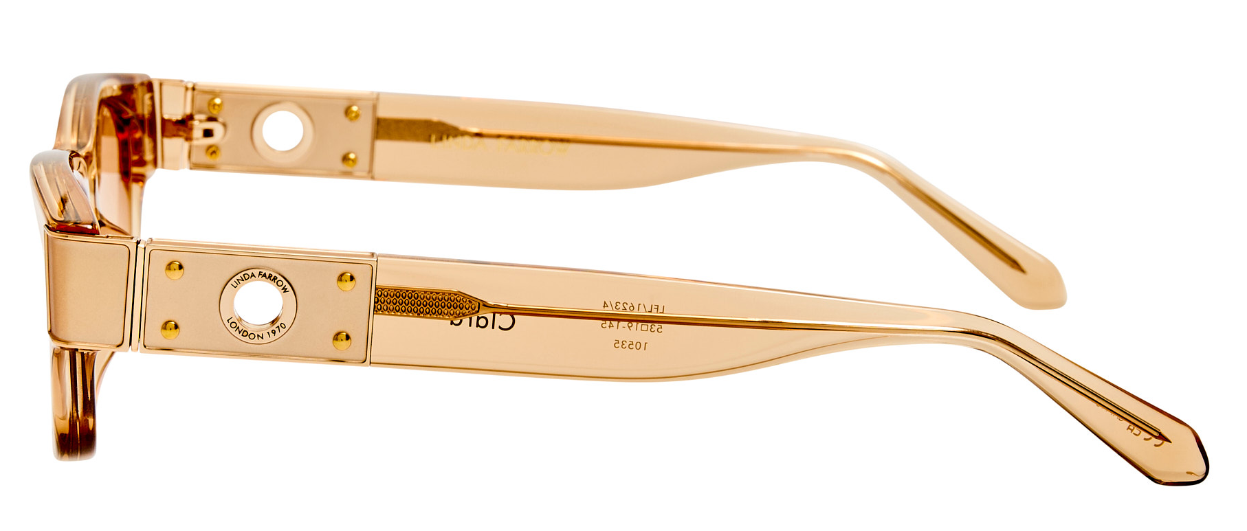 Color_LFL1623C4SUN - Clara D-Frame Sunglasses in Honey and Camel Grad / LIMITED EDITION OF 100