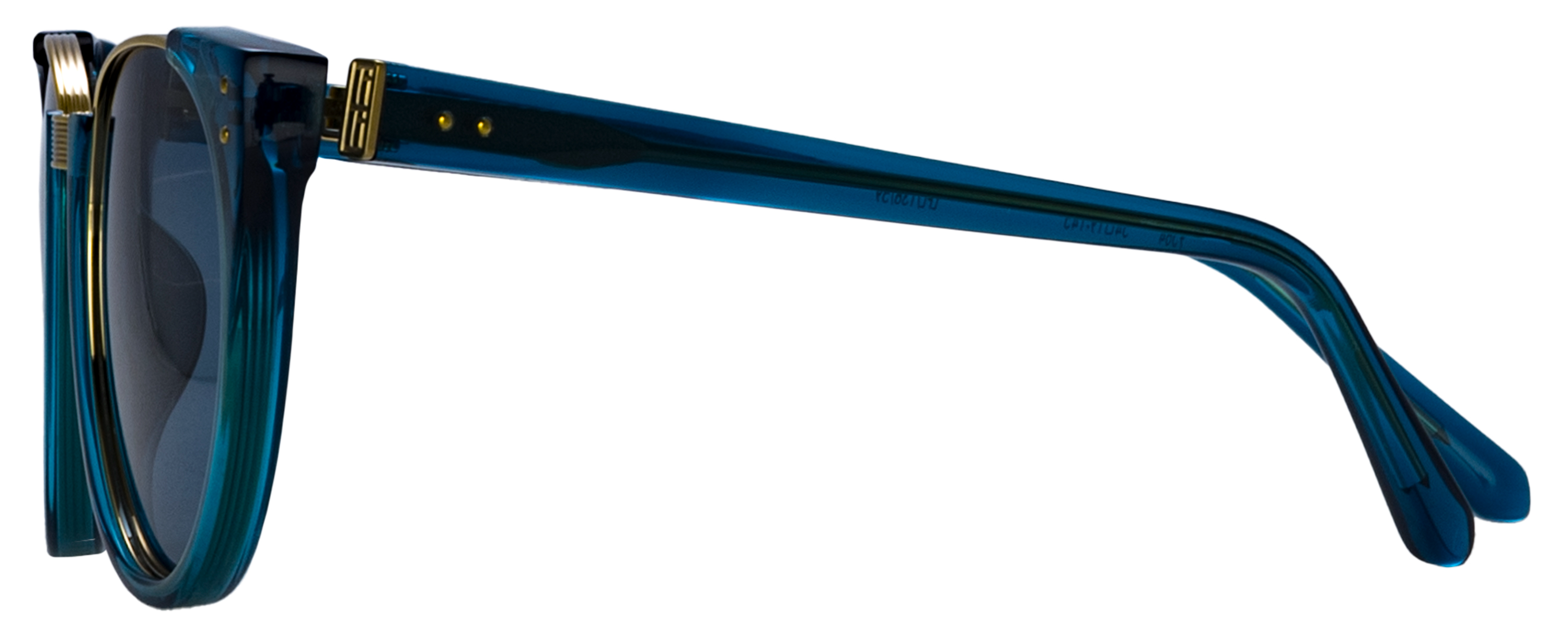 Color_LFL136C59SUN - Iris Oval Frame Sunglasses in Aqua and Aqua