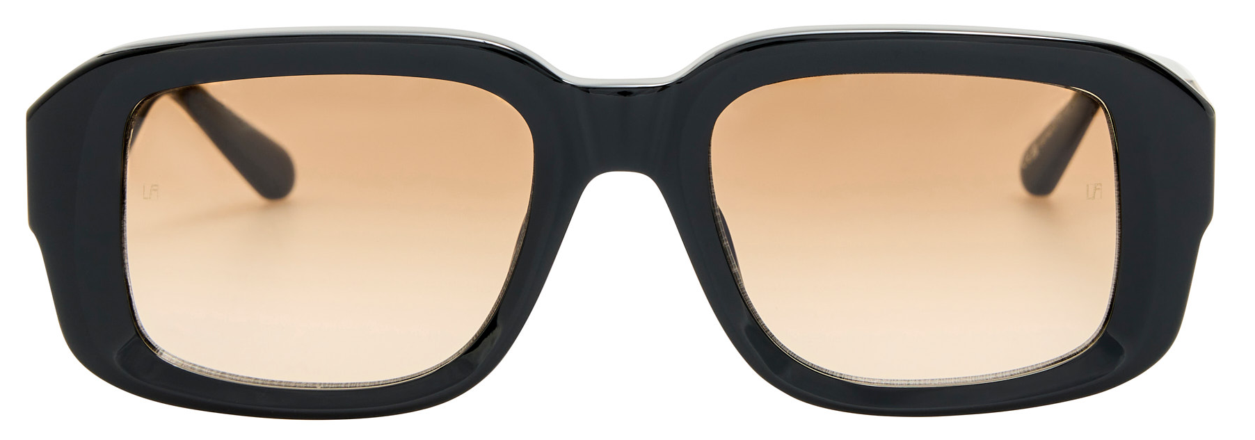 Color_LFL1661C4SUN - Delmare Oversized Sunglasses Black and Yellow Mocha Grad