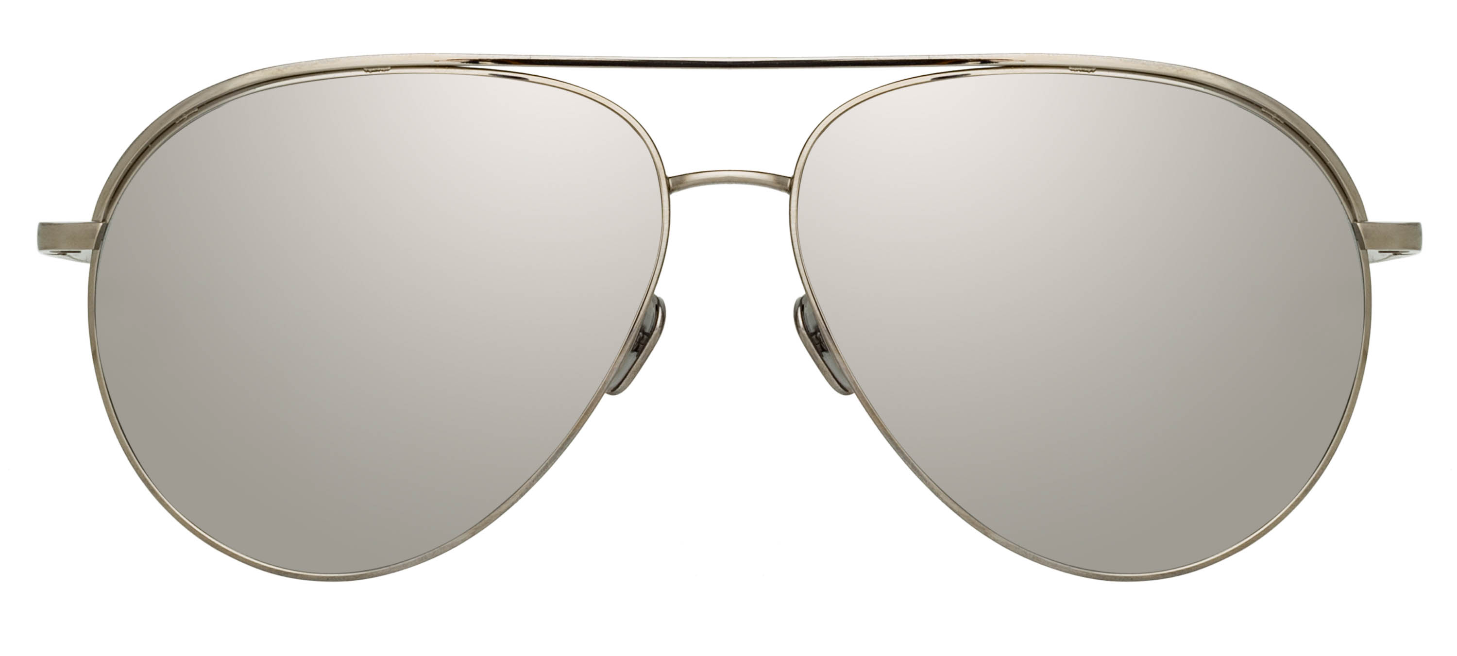 Color_LFL1078C4SUN - Roberts Aviator Sunglasses in White Gold and Platinum