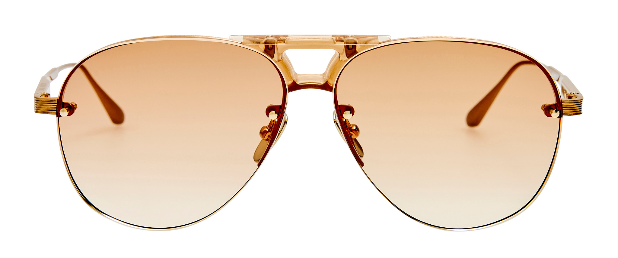 Color_LFL1672C3SUN - Taya Aviator Sunglasses Brown and Camel Grad