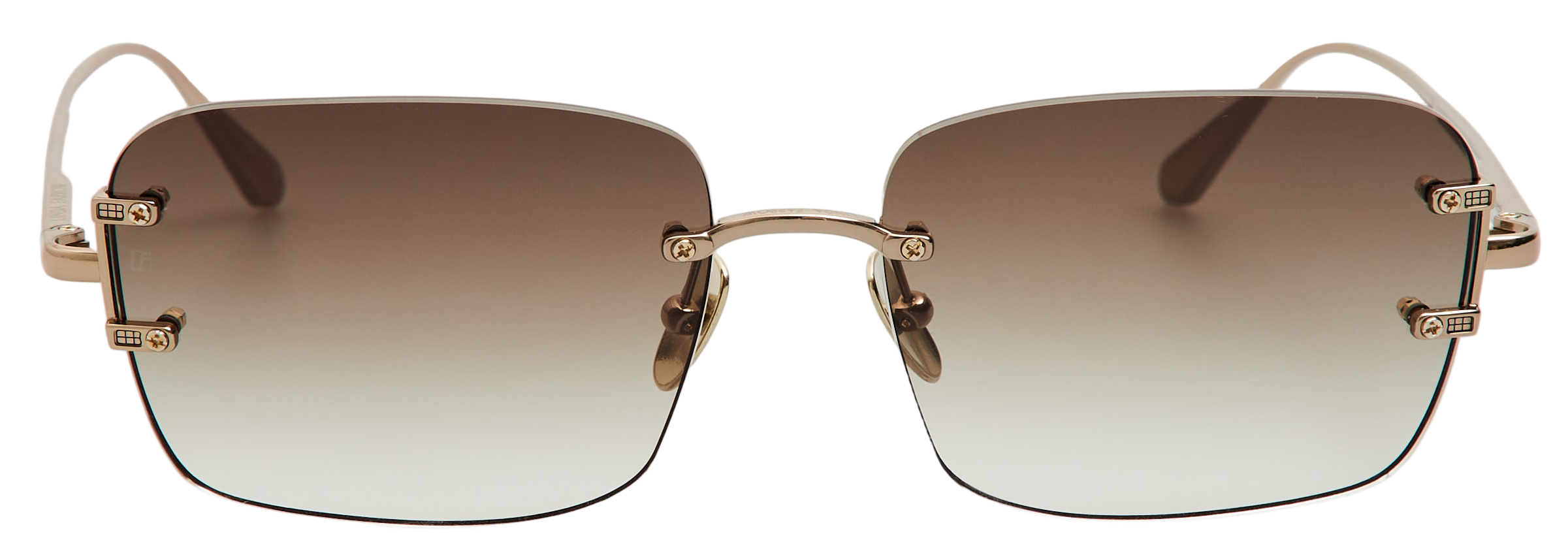 Color_LFL1476C1SUN - Sasha Square Sunglasses in Light Gold and Mocha Grad