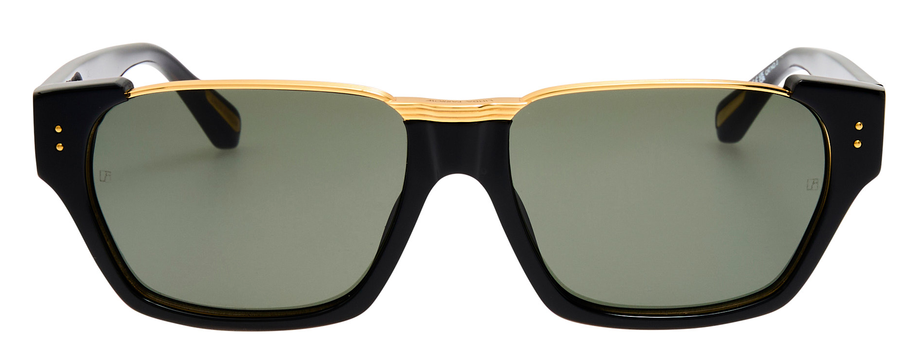 Color_LFL1573C1SUN - Marcel Rectangular Sunglasses in Black / Yellow Gold and Grey