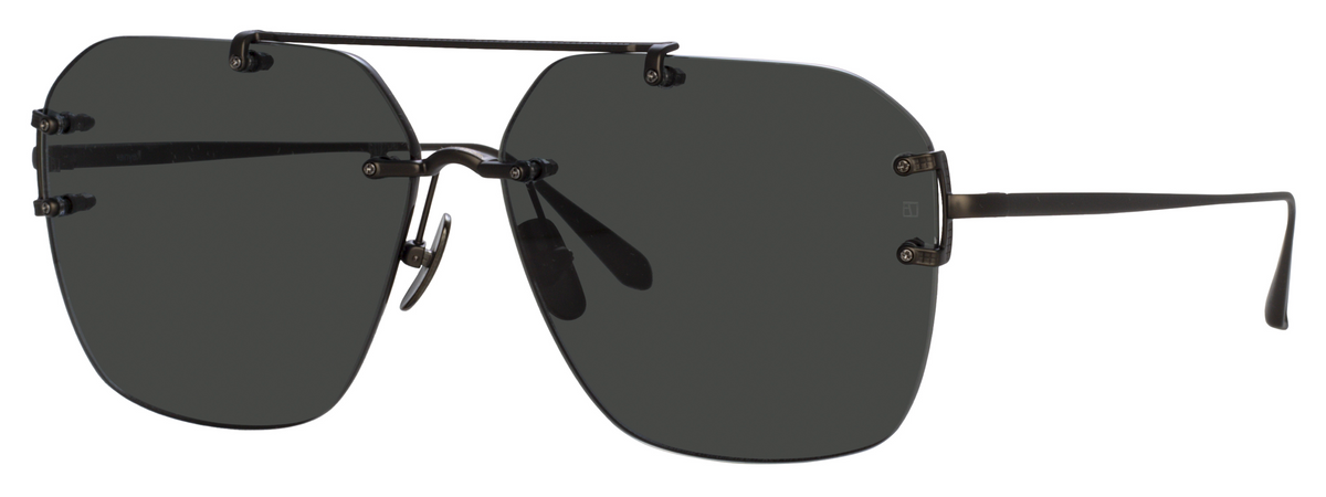 Color_LFL1312C3SUN - Reyner Aviator Sunglasses in Matt Nickel and Grey