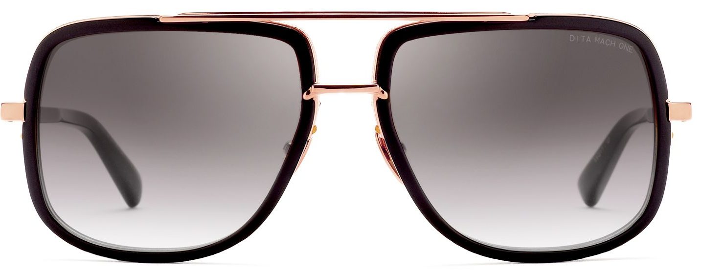 Color_DRX-2030-L-BLK-RGD-59 - Black - Rose Gold / Grey Gradient - Gold Flash