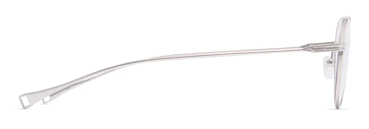 Color_DLX117-A-05 - Shiny Silver - Clear Blue Light Filter - Clear