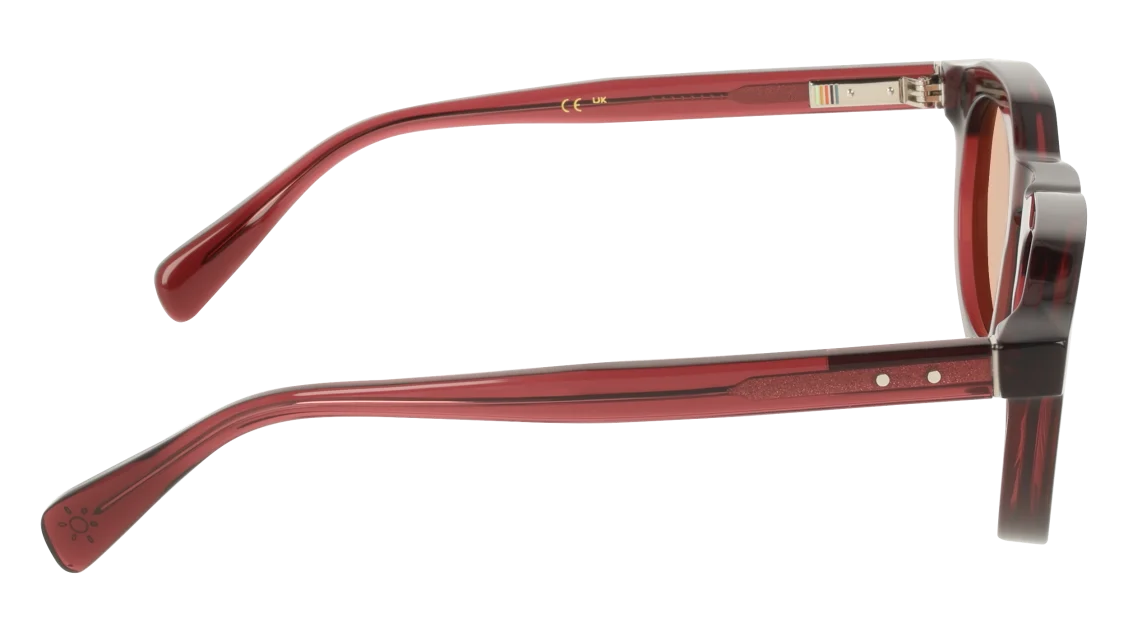 Color_602 - Transparent Burgundy / Orange
