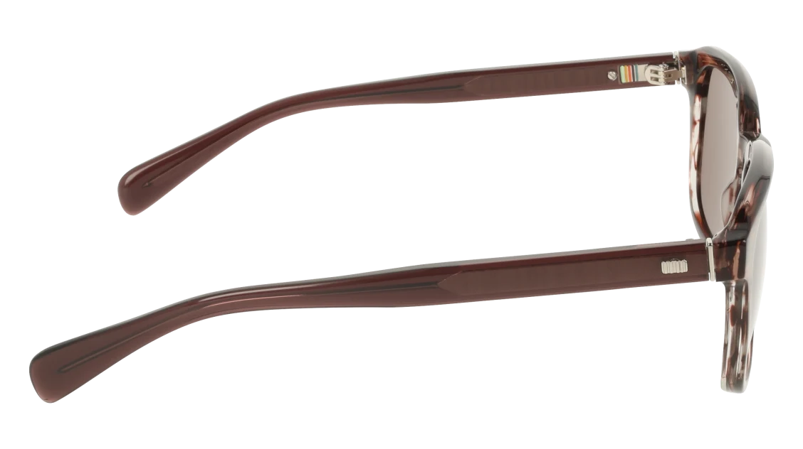 Color_604 - Transparent Striped Wine / Brown