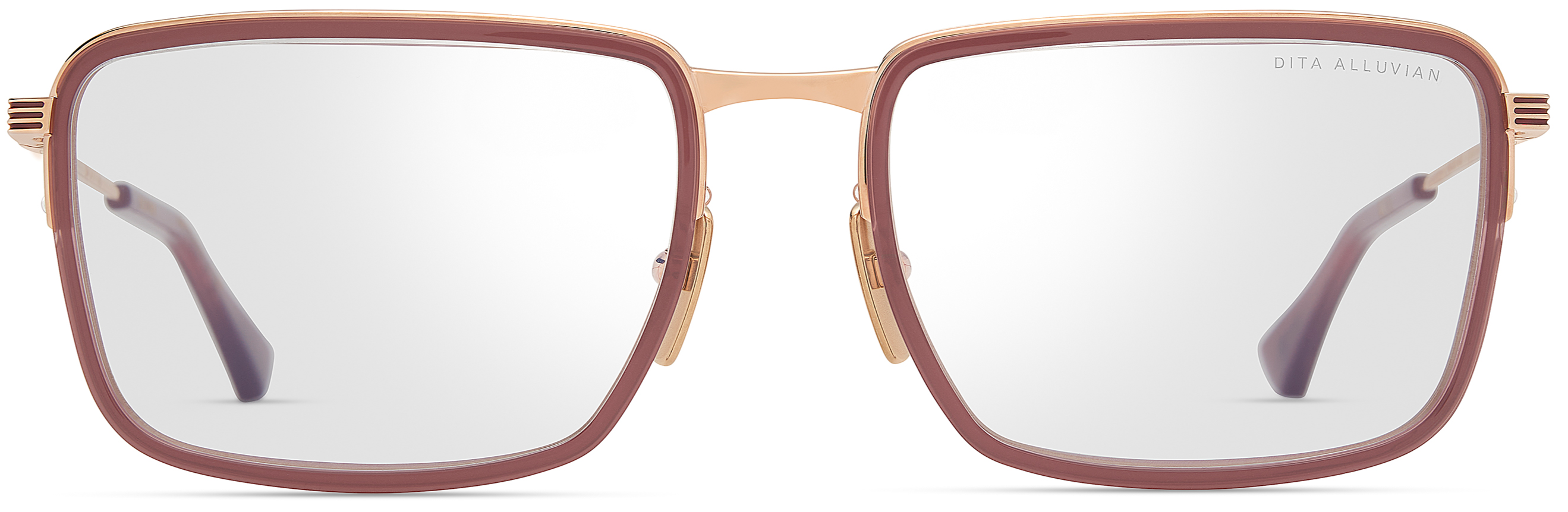 Color_DTX201-A-01 OPAQUE MAROON - ROSE GOLD / CLEAR