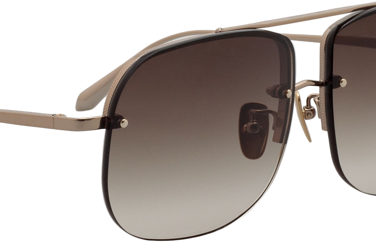 Color_LFL1539C1SUN - Seren Aviator Sunglasses in Yellow Gold and Mocha Grad