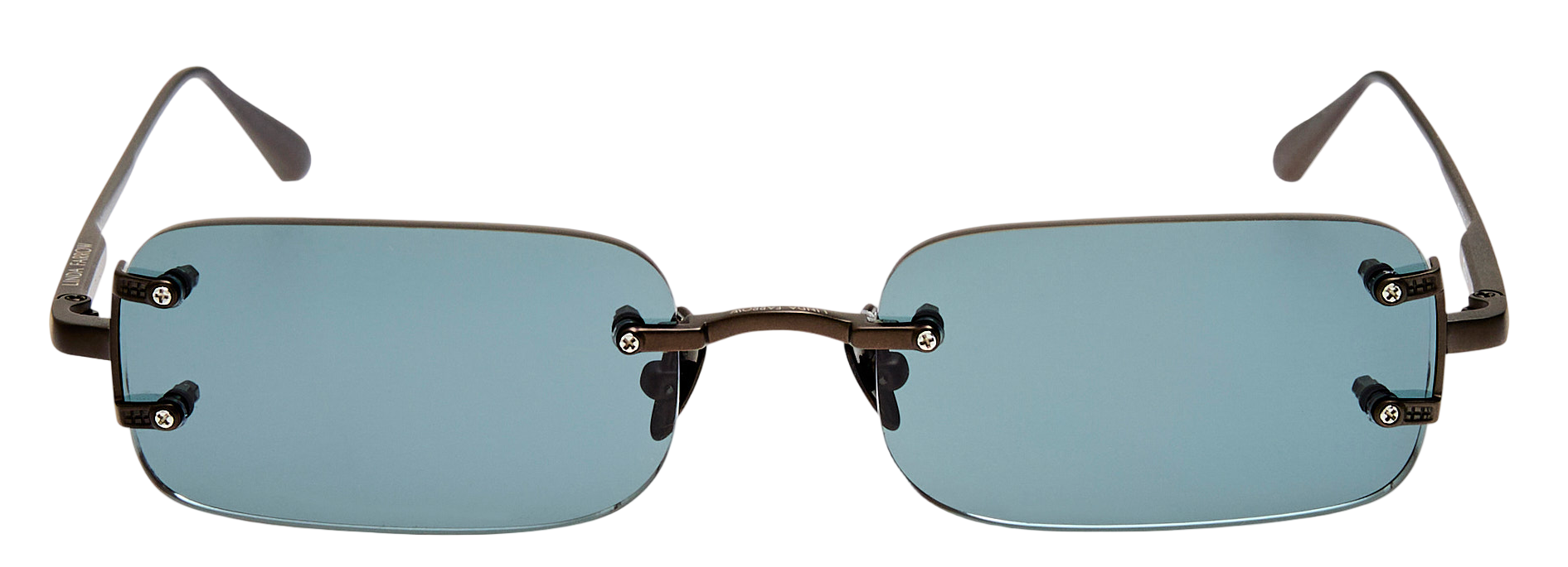 Color_LFL1131C15SUN - Taylor Rectangular Sunglasses in Matt Nickel and Grey