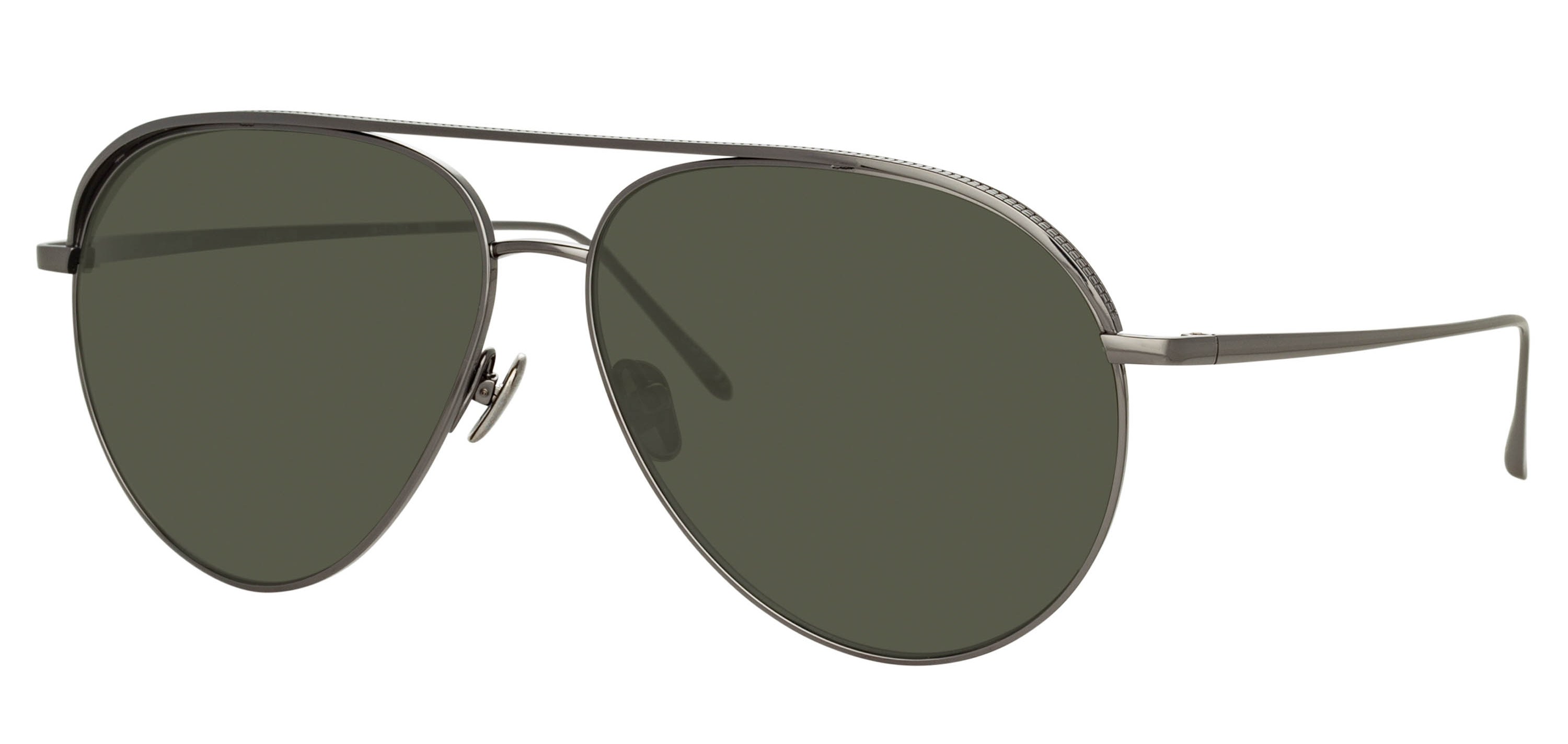 Color_LFL1078C3SUN - Roberts Aviator Sunglasses in Nickel and Grey
