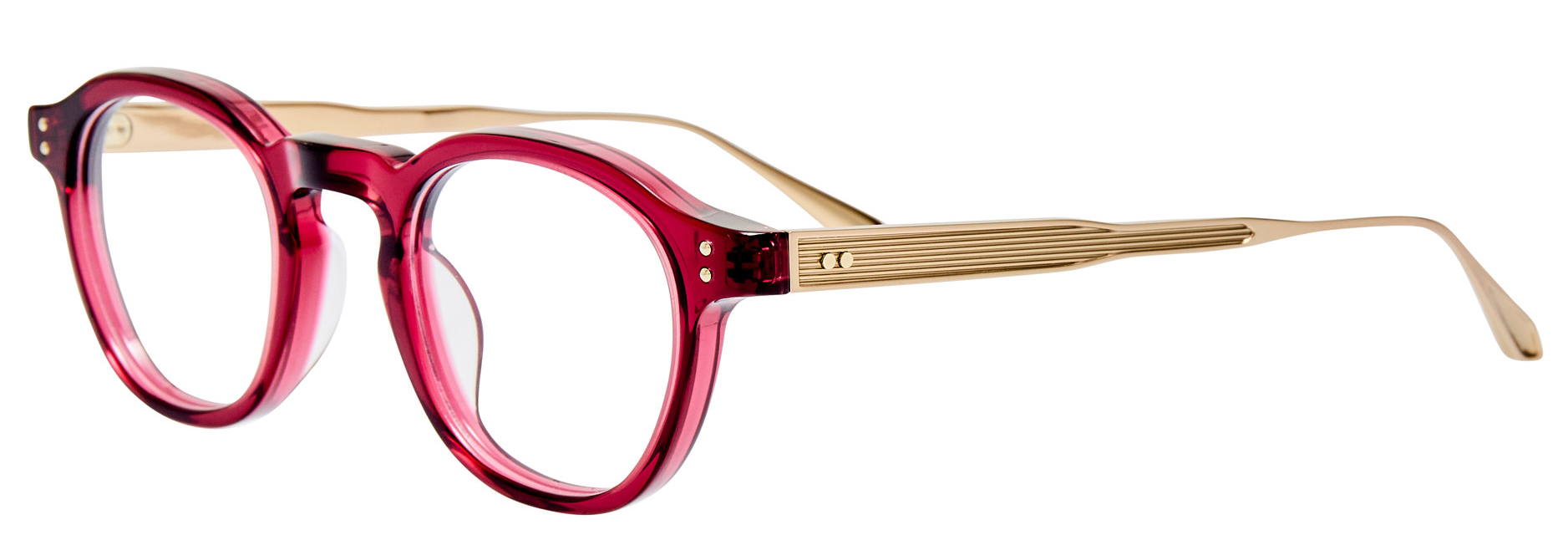 Color_LFL1625C8OPT - Heat Oval Optical Frame in Wine Light Gold