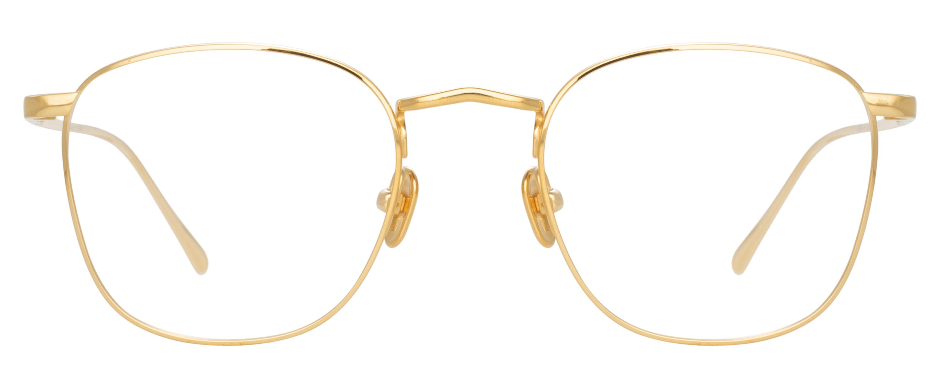 Color_LFLC479C6OPT - Simon Square Eyeglasses in Yellow Gold and Clear