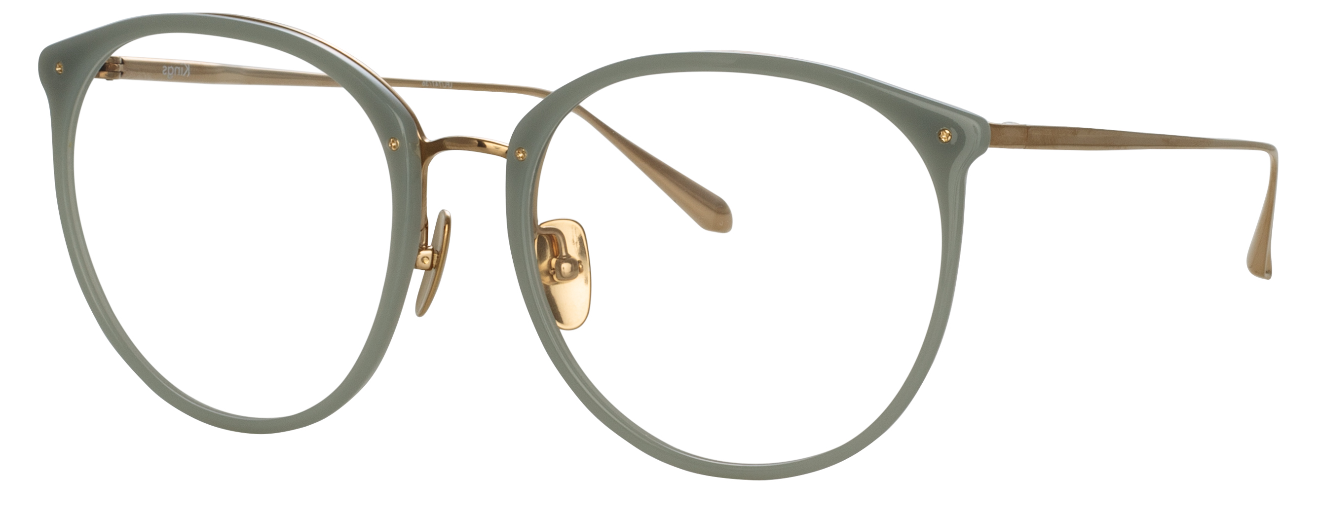 Color_LFL747C36OPT - Kings Oval Optical Frame in Steel Light Gold