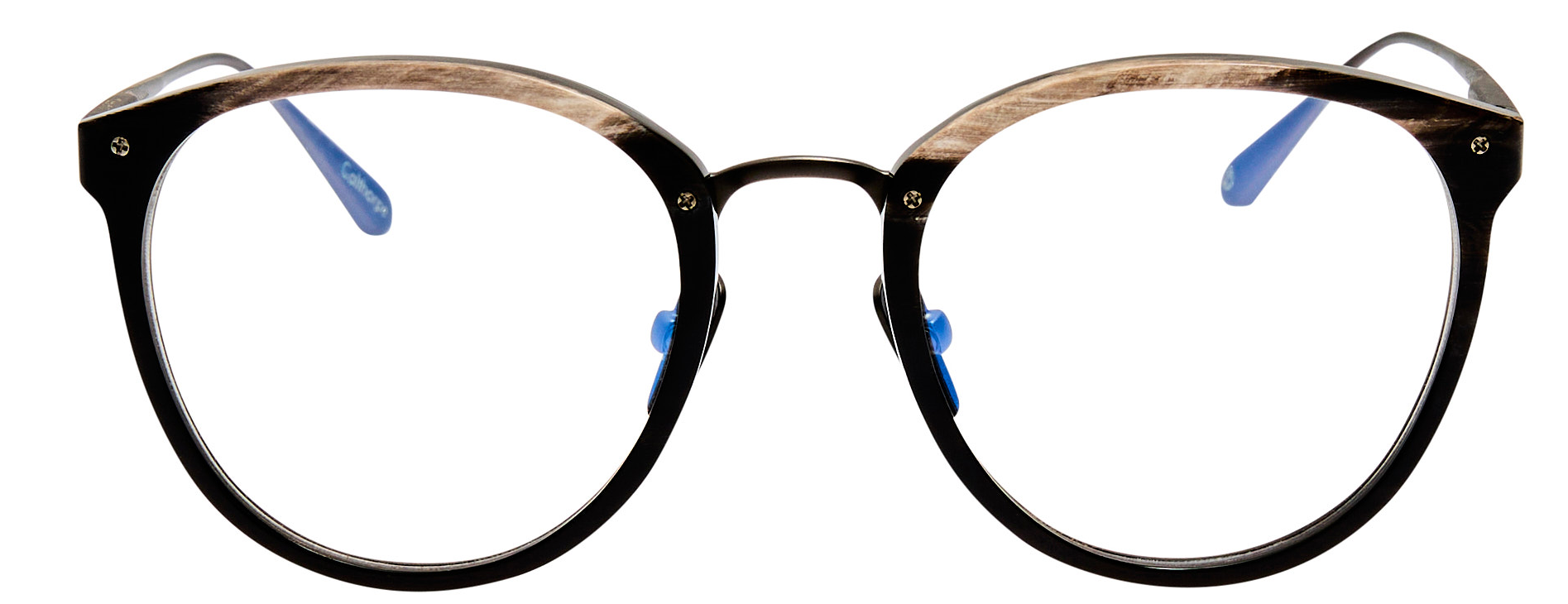 Color_SH001-01 - Calthorpe Oval Optical Frame Bh / Silver 925 - Buffalo Horn