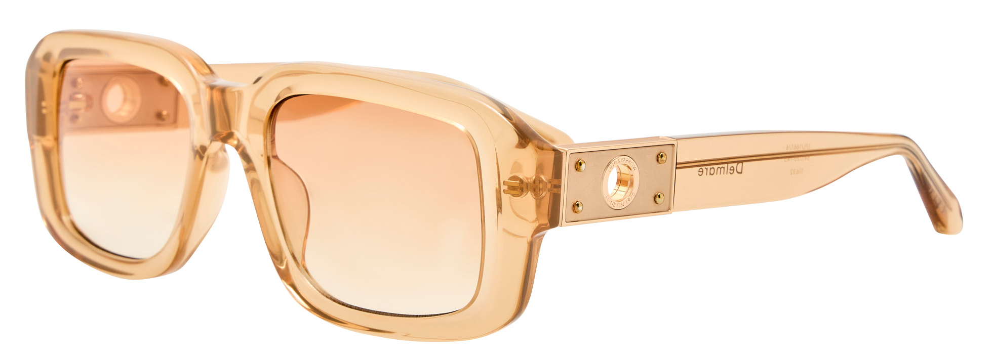 Color_LFL1661C6SUN - Delmare Oversized Sunglasses Honey / Matt Champagne and Camel Grad