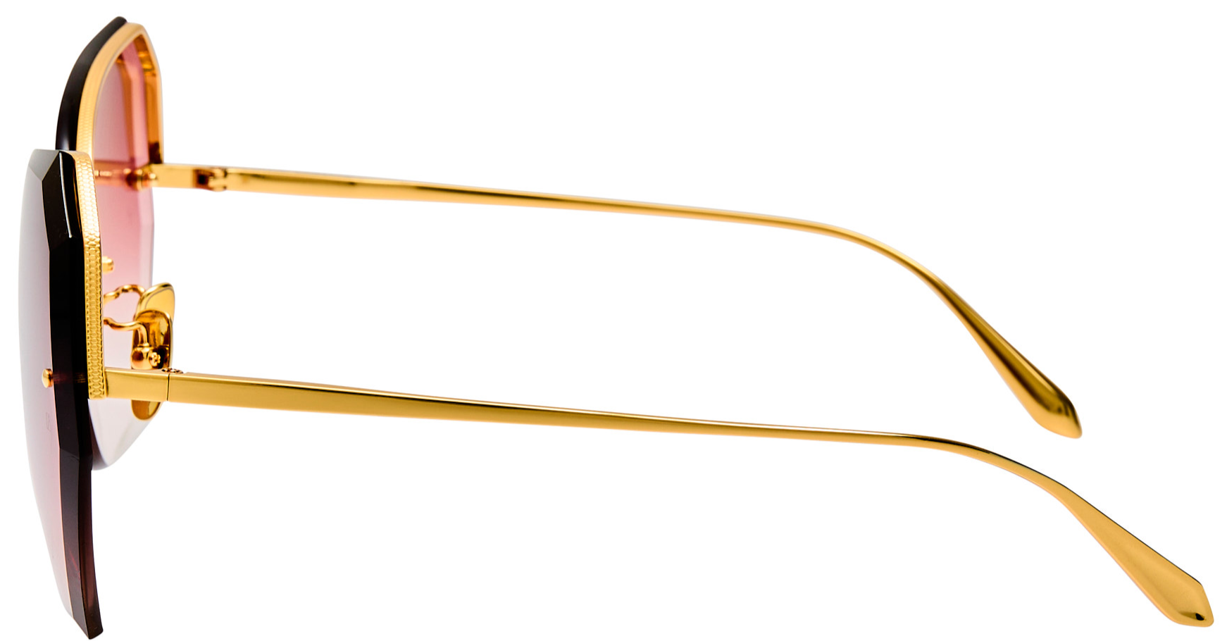 Color_LFL1546C6SUN - Lila Oversized Sunglasses in Light Gold and Red