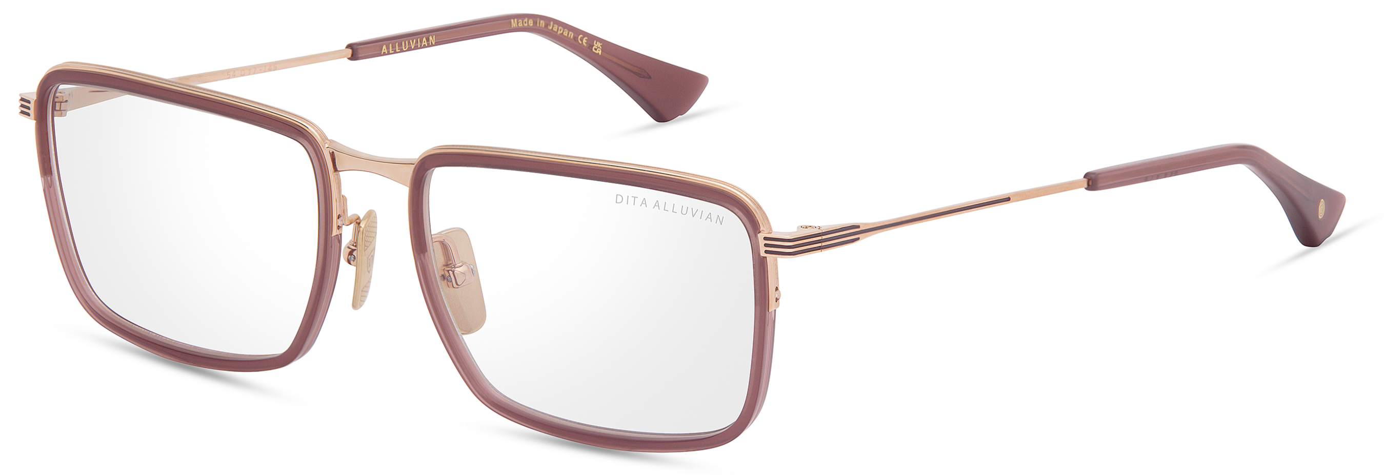 Color_DTX201-A-01 OPAQUE MAROON - ROSE GOLD / CLEAR