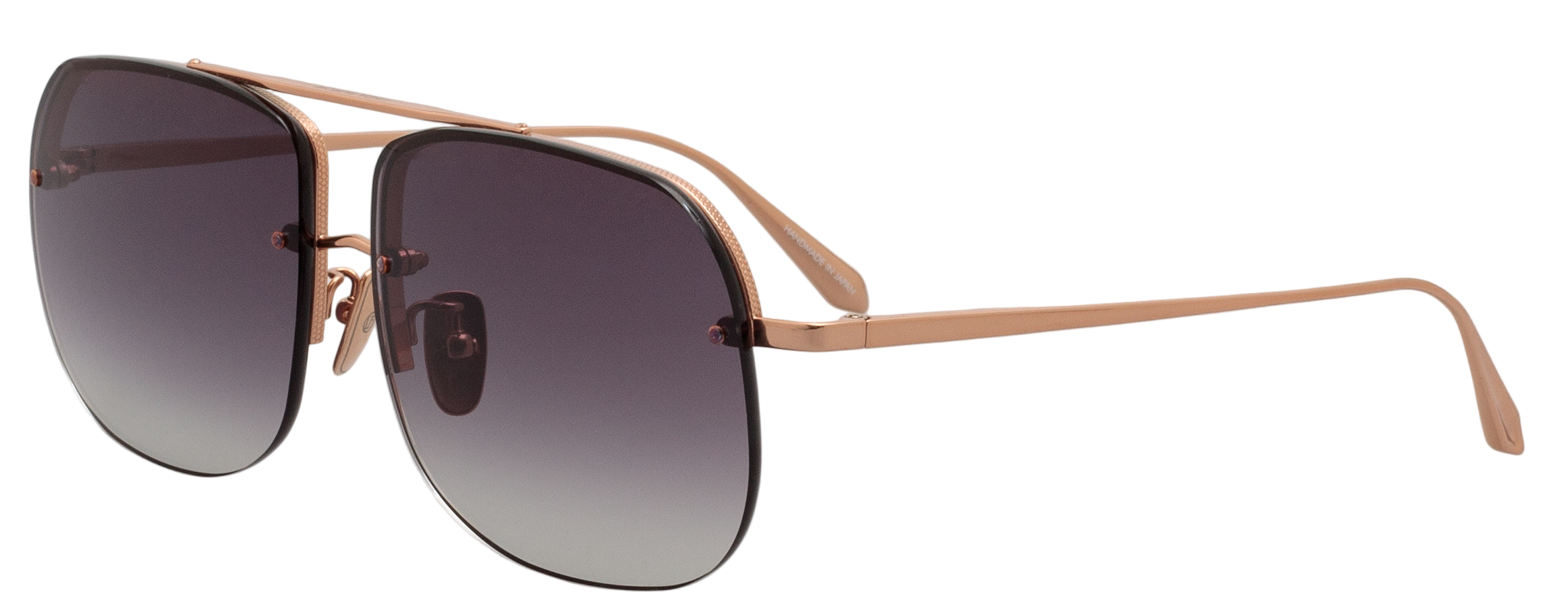 Color_LFL1539C3SUN - Seren Aviator Sunglasses in Rose Gold and Grey Grad