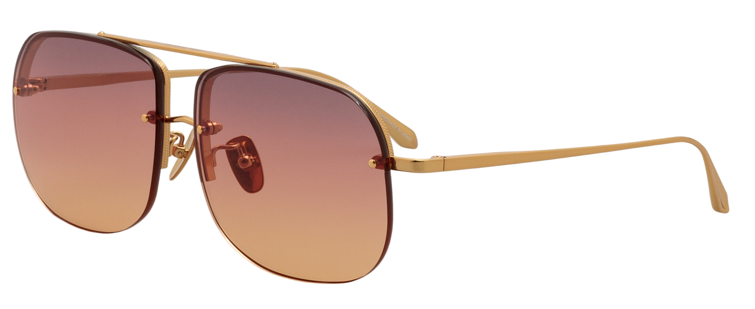 Color_LFL1539C4SUN - Seren Aviator Sunglasses in Yellow Gold and Sunset Grad
