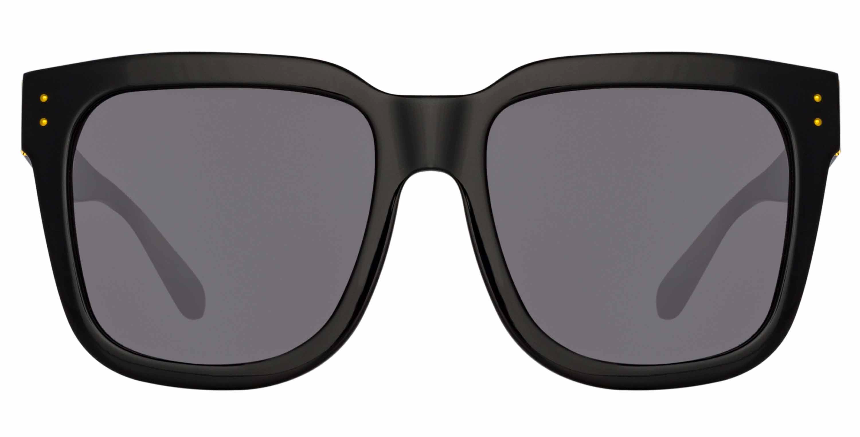 Color_LFL1175C1SUN - Freya Square Sunglasses in Black and Solid Grey