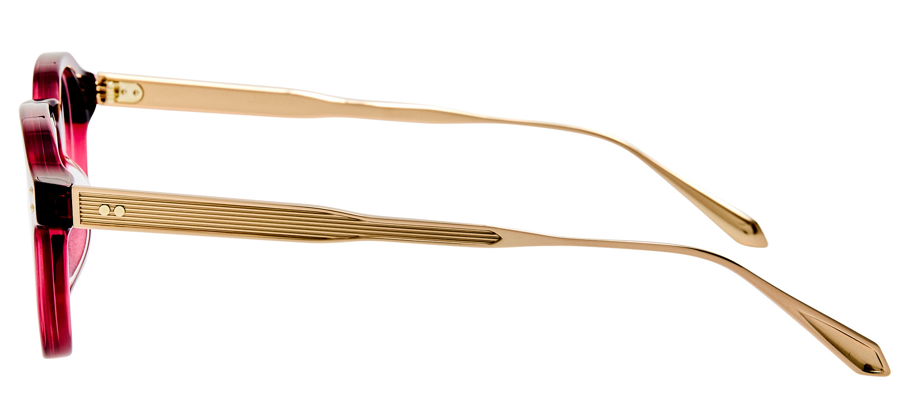 Color_LFL1625C8OPT - Heat Oval Optical Frame in Wine Light Gold