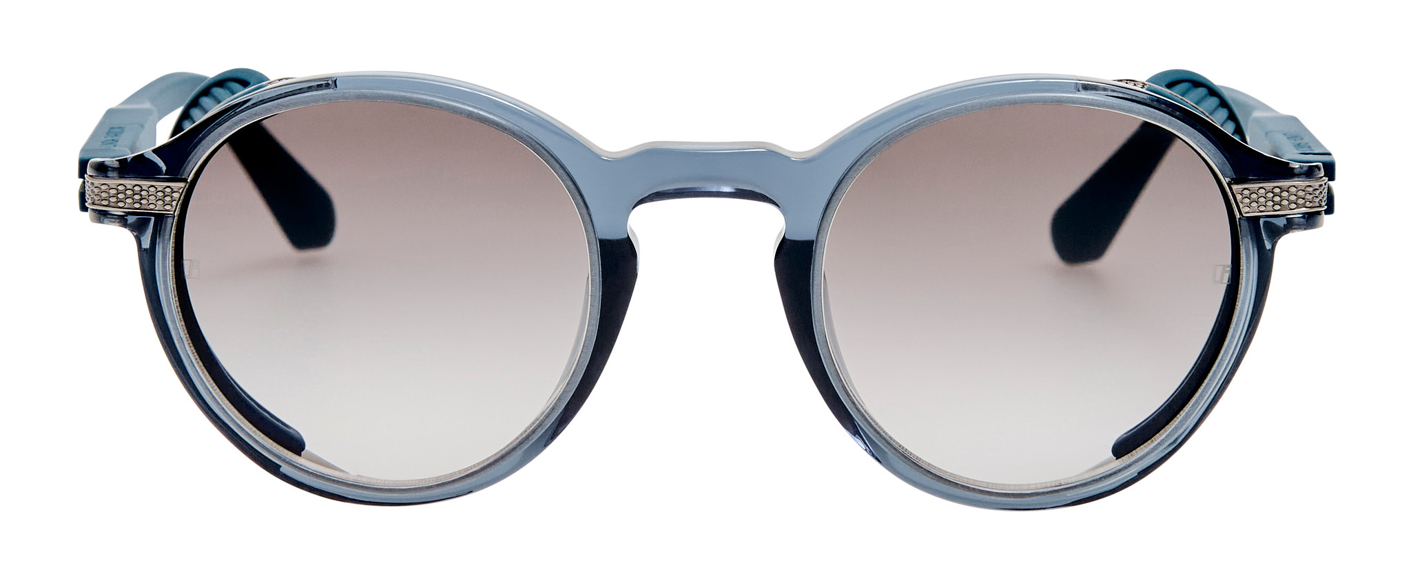 Color_LFL1724C2SUN - Orion Oval Sunglasses Antique White Gold and Grey Grad