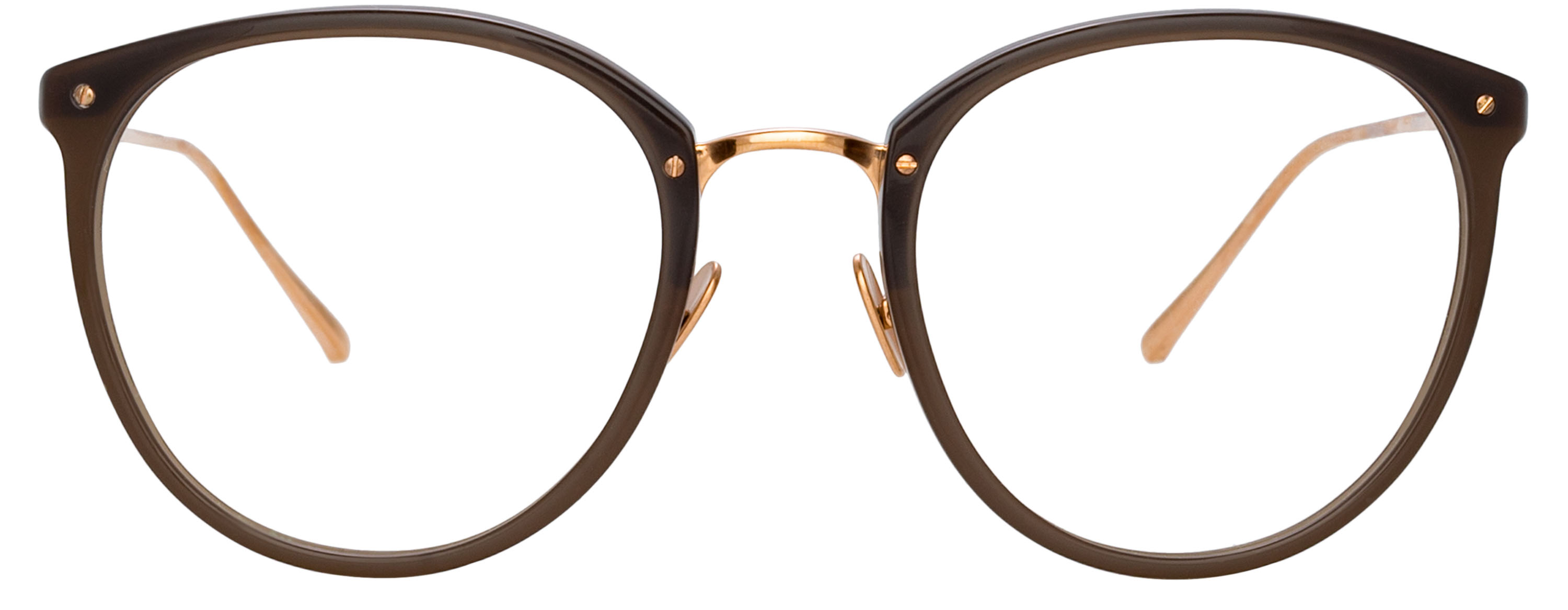 Color_LFLC251C87OPT - Calthorpe Oval Optical Frame in Mocha / Rose Gold