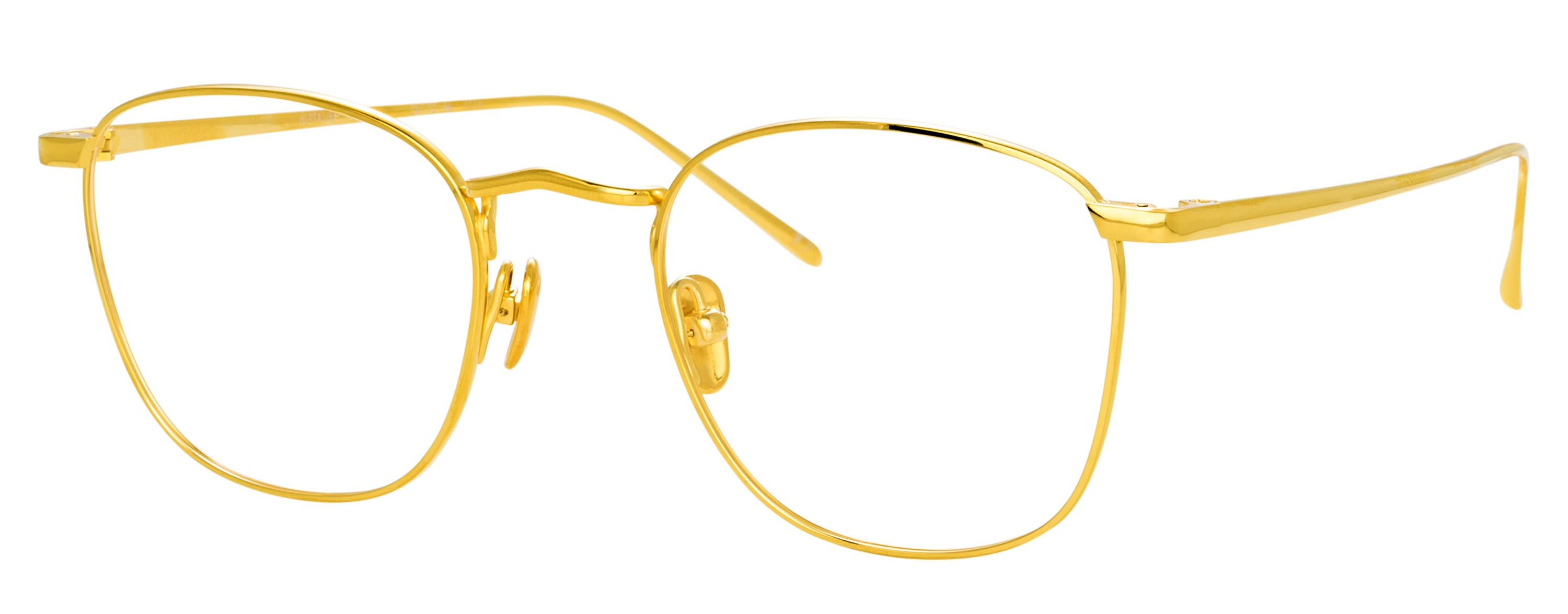 Color_LFLC479C6OPT - Simon Square Eyeglasses in Yellow Gold and Clear