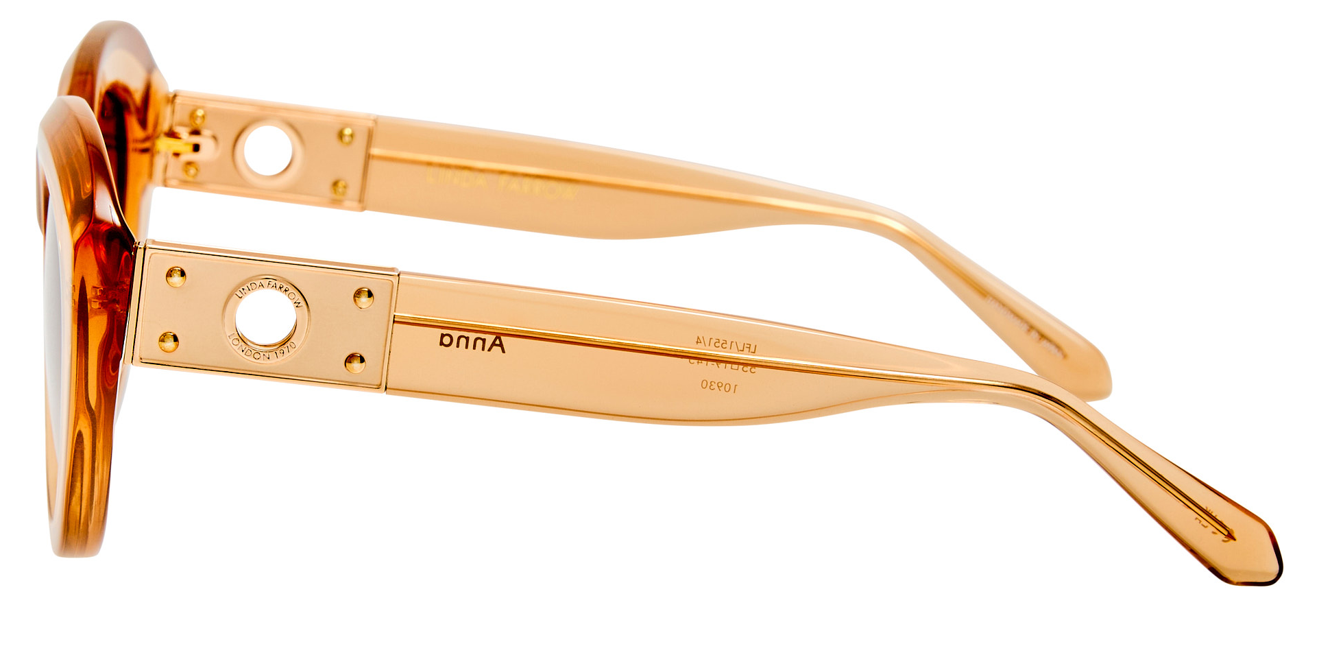 Color_LFL1551C4SUN - Anna Cat Eye Sunglasses in Honey and Mocha Grad LIMITED EDITION