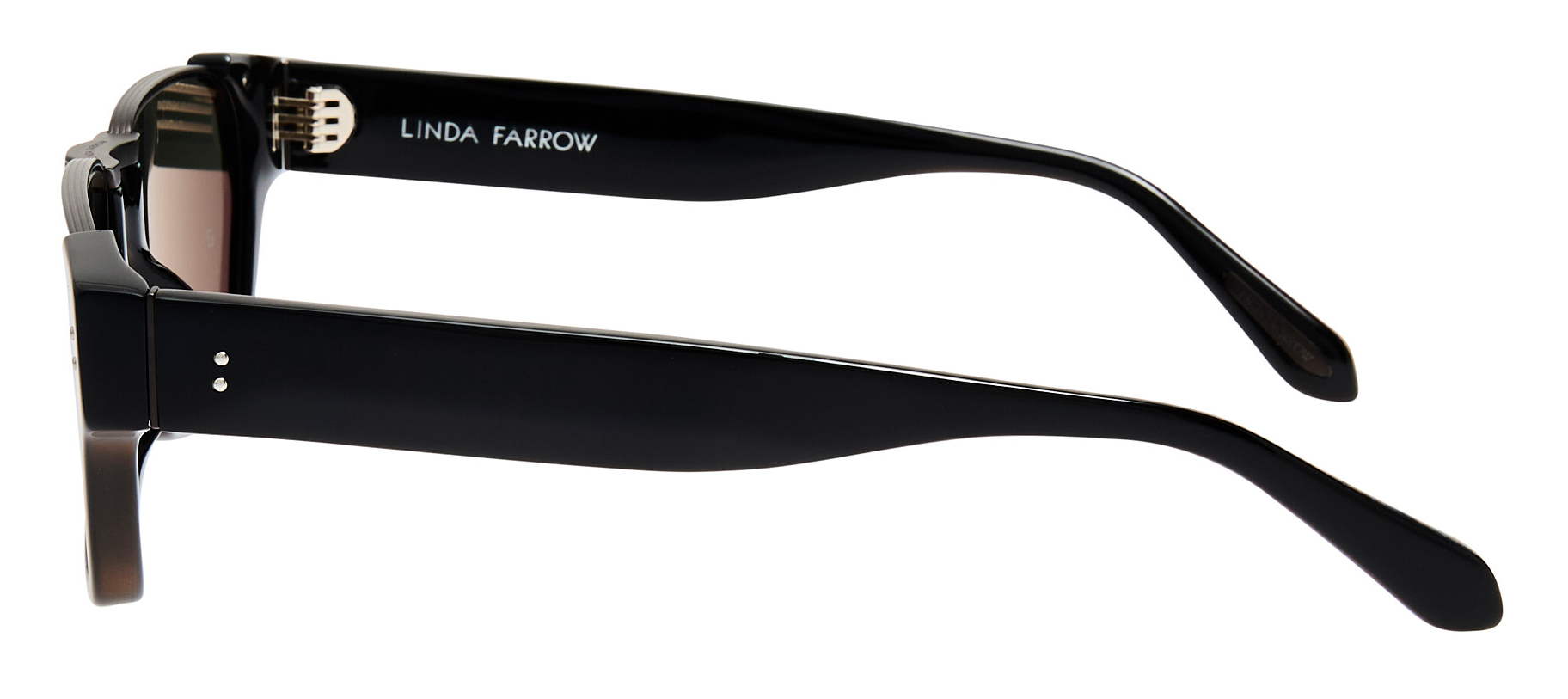 Color_LFL1573C3SUN - Marcel Rectangular Sunglasses in Black / Matte Nickel and Grey