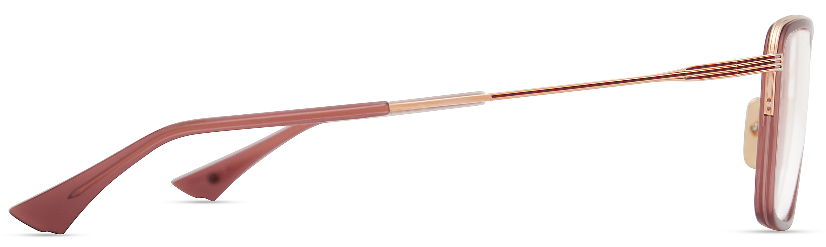 Color_DTX201-A-01 OPAQUE MAROON - ROSE GOLD / CLEAR