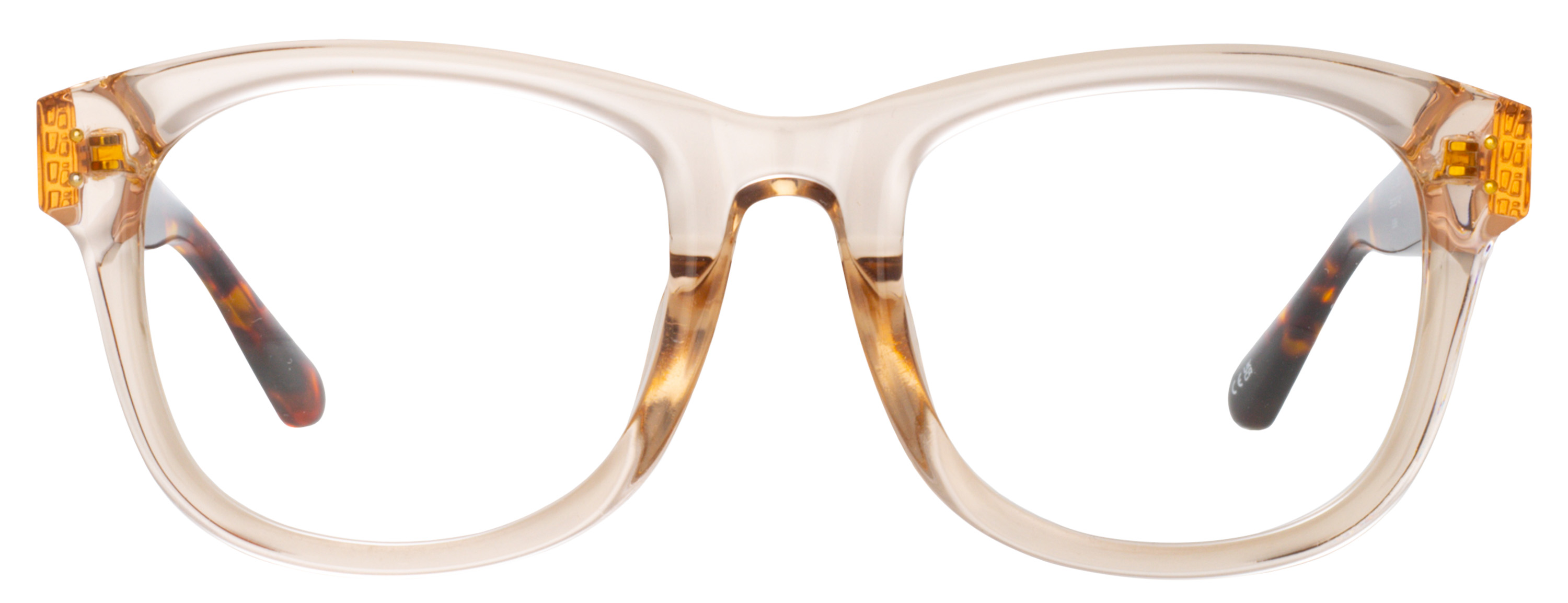 Color_Color_LFL1385C3OPT - Edson D-Frame Eyeglasses in Nude and Clear
