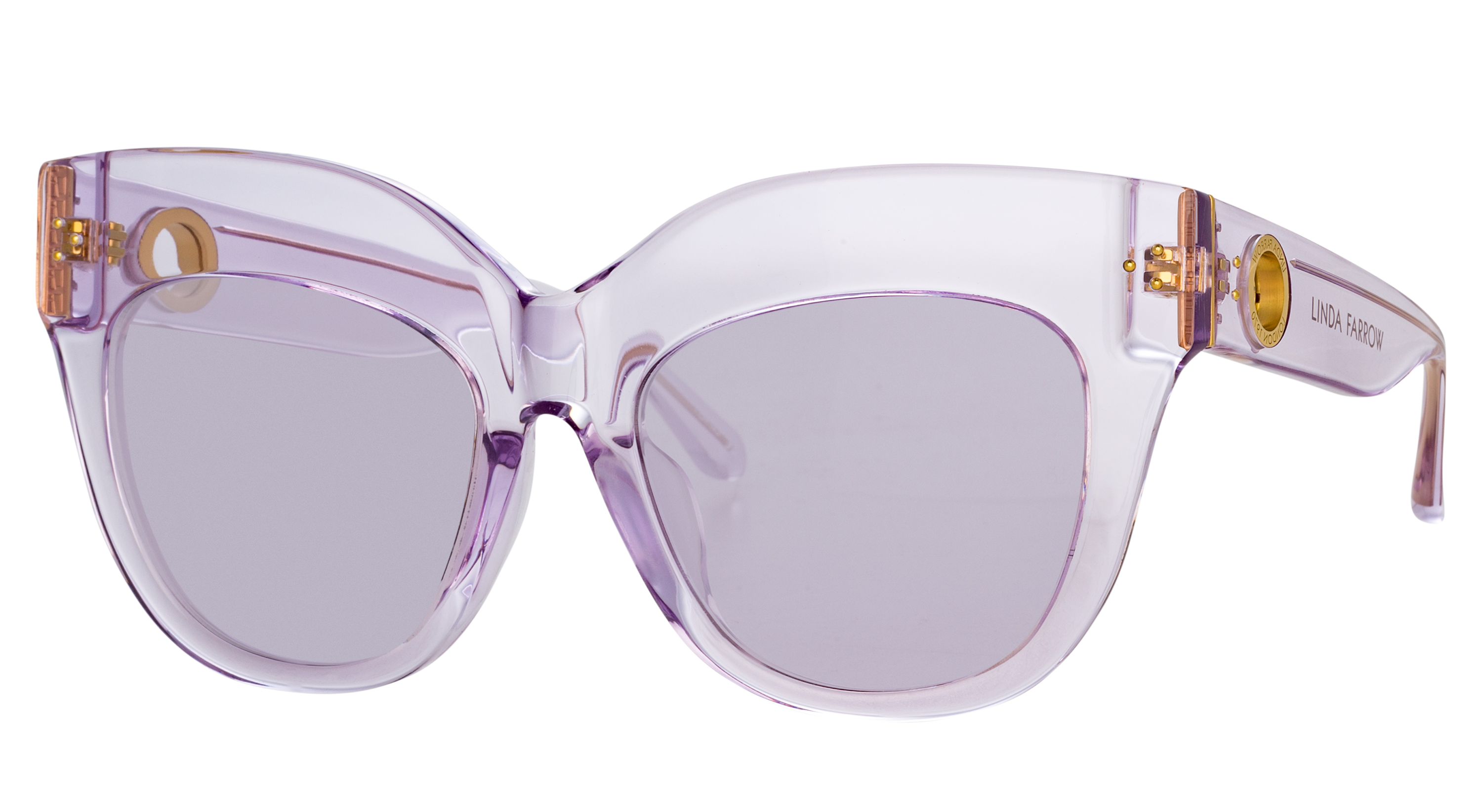 Color_LFL1049C13SUN - Dunaway Oversized Sunglasses in Purple and Solid Lilac