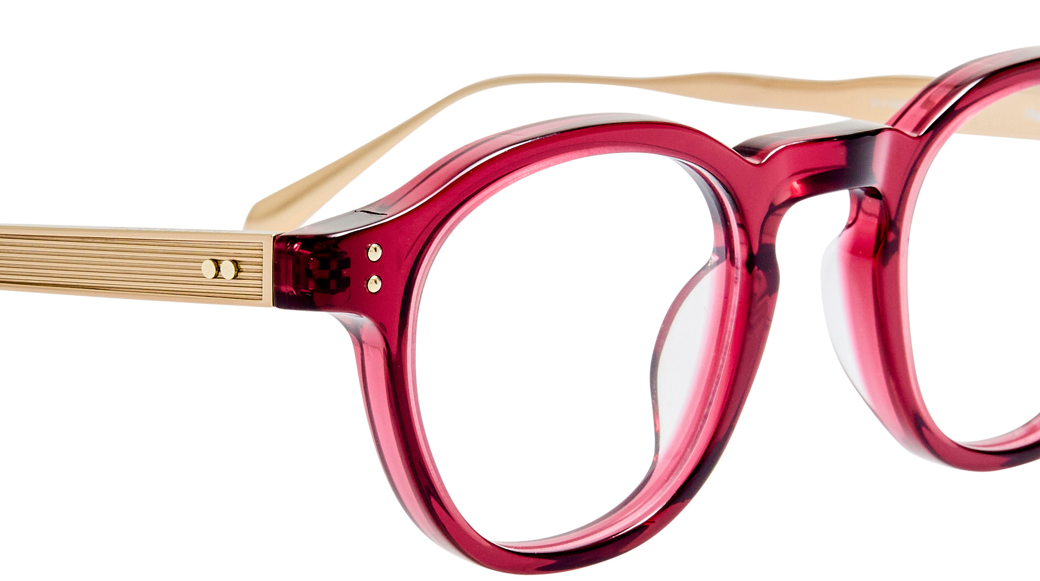 Color_LFL1625C8OPT - Heat Oval Optical Frame in Wine Light Gold