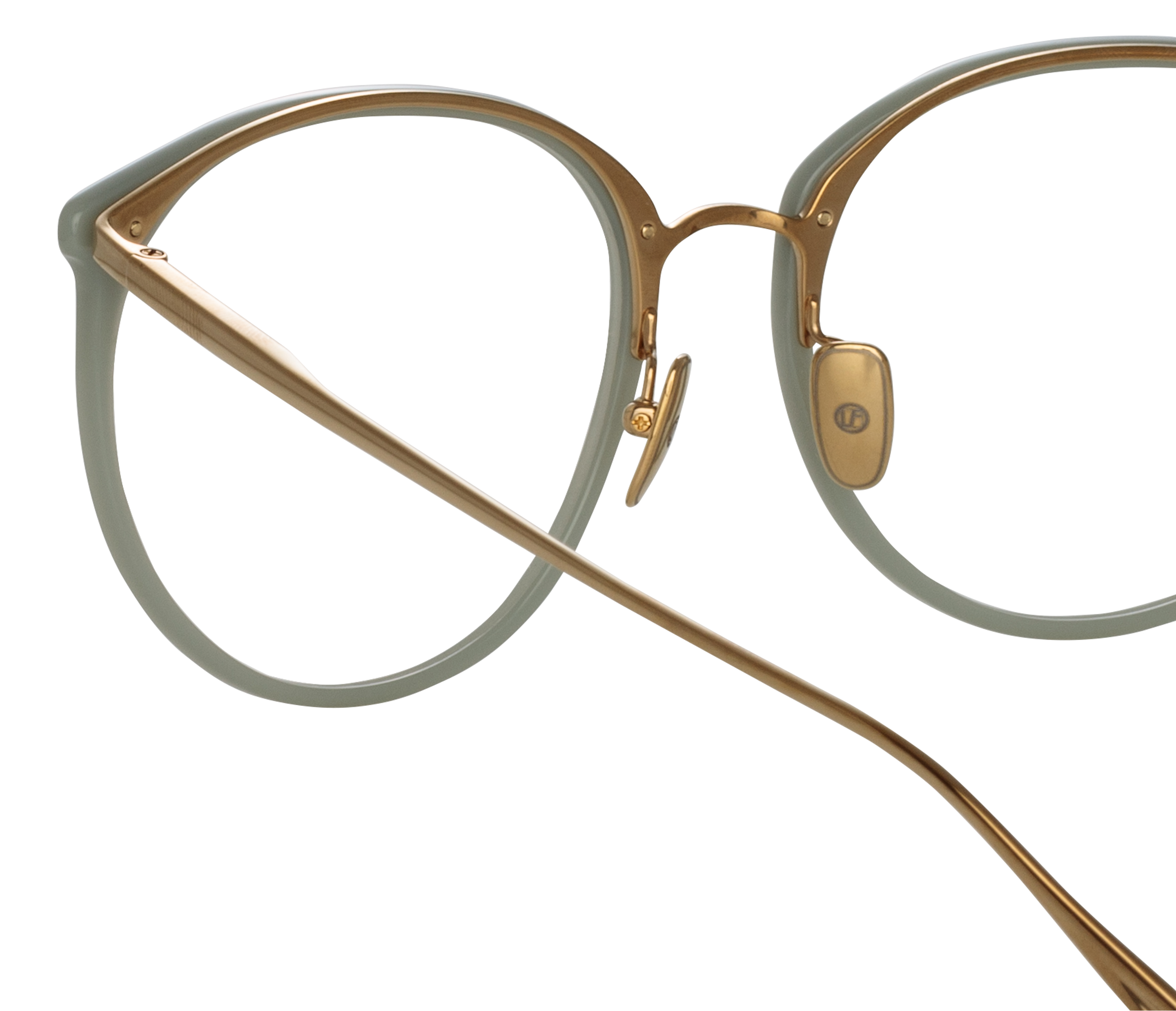 Color_LFL747C36OPT - Kings Oval Optical Frame in Steel Light Gold