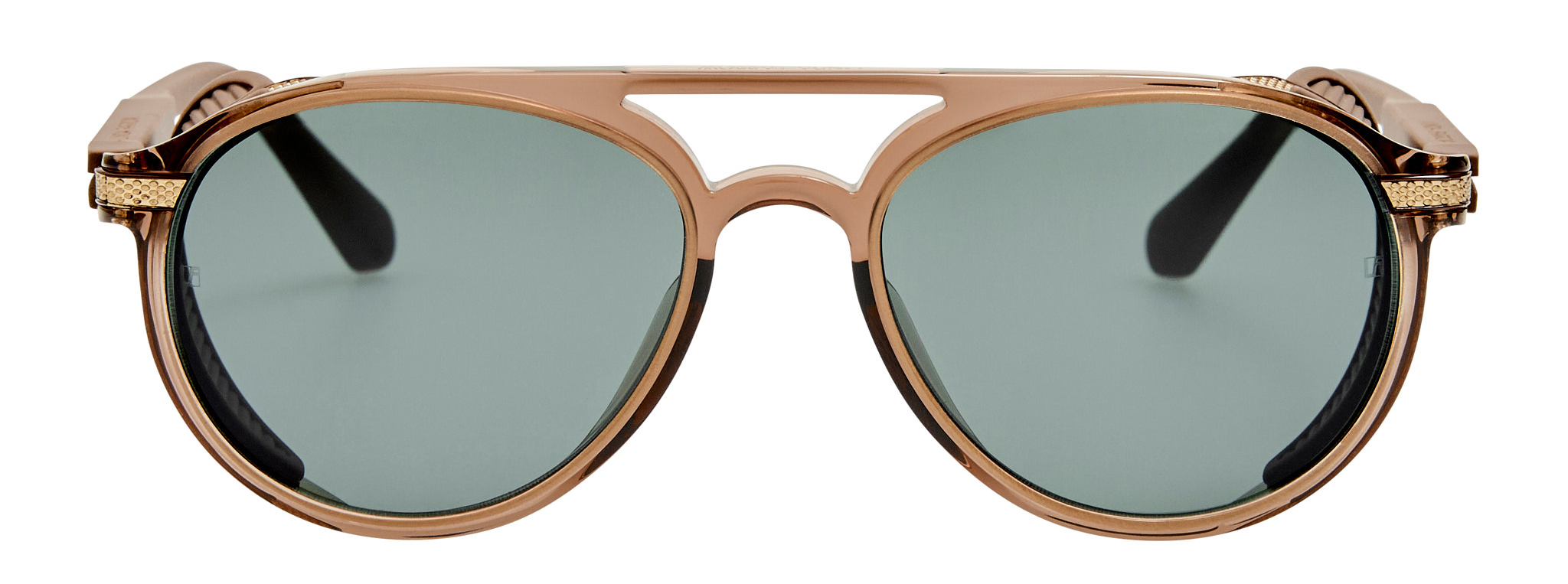 Color_LFL1722C3SUN - Sutton Aviator Sunglasses Brown and Deep Green