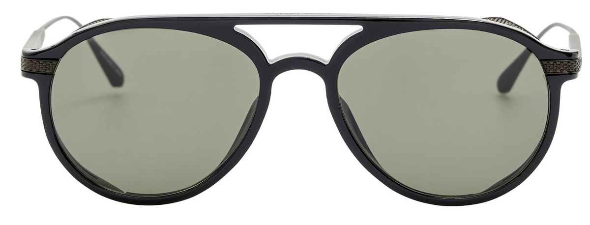 Color_LFL1722C4SUN - Sutton Aviator Sunglasses Black Matt Nickel and Grey