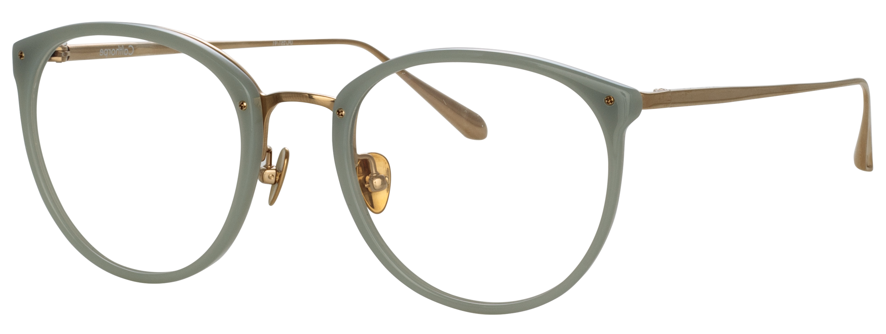 Color_LFL251C91OPT - Calthorpe Oval Optical Frame in Steel / Light Gold