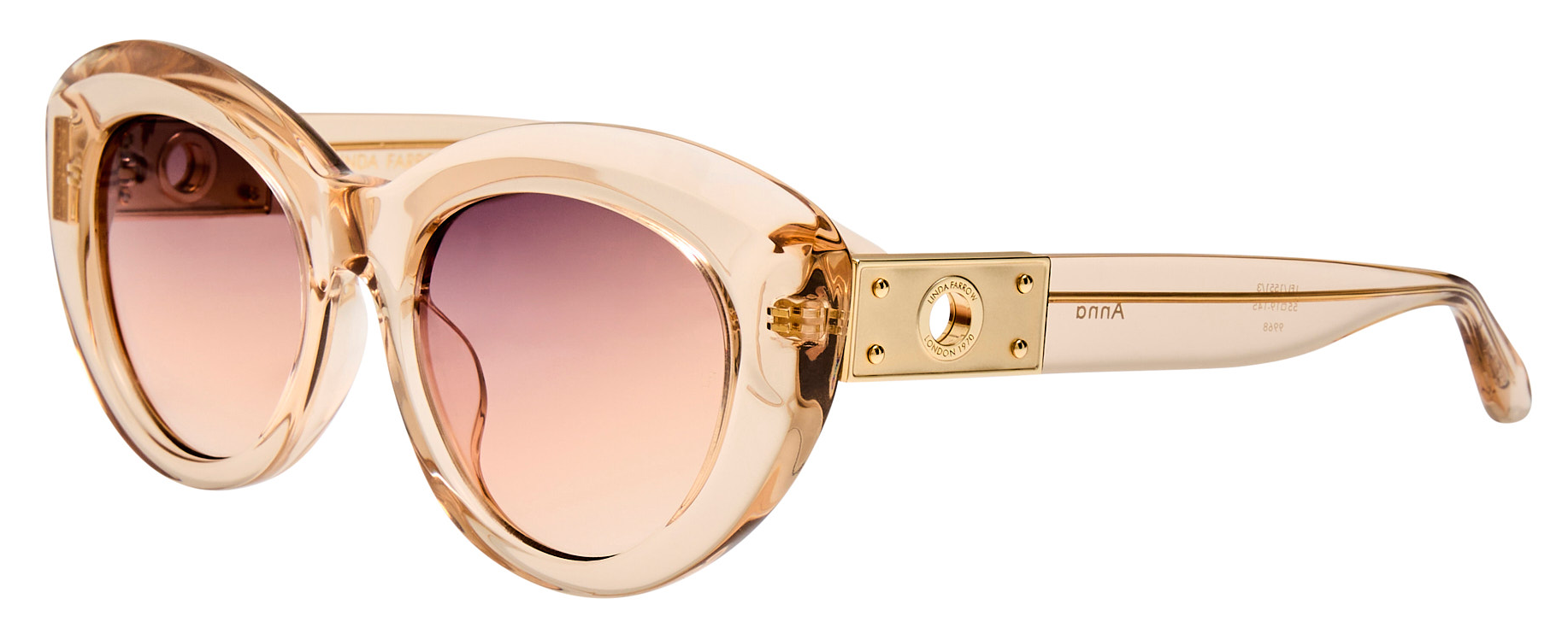 Color_LFL1551C3SUN - Anna Cat Eye Sunglasses in Nude and Ash Grad LIMITED EDITION