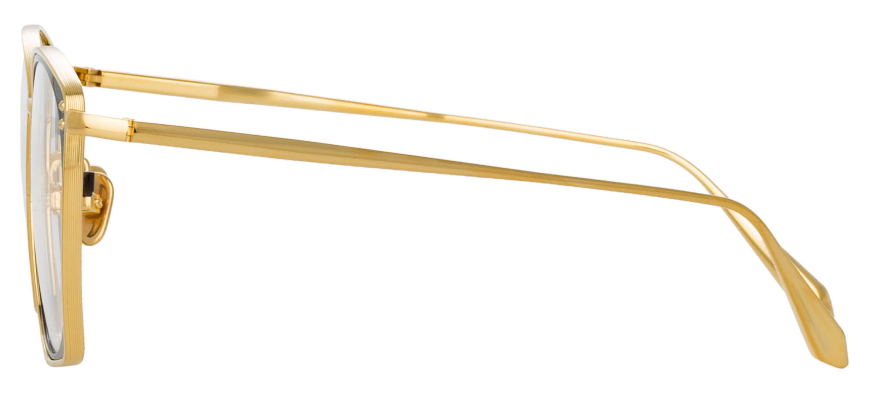 Color_LFL1338C1OPT - Milo Square Eyeglasses in Yellow Gold / Black