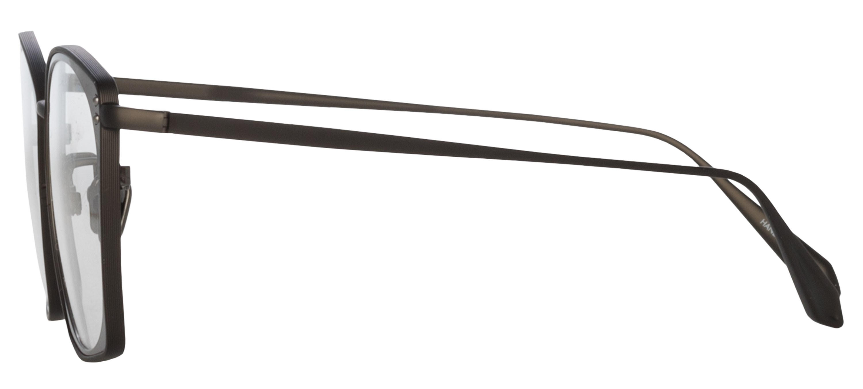 Color_LFL1338C8OPT - Milo Square Eyeglasses in Matt Nickel / Nickel