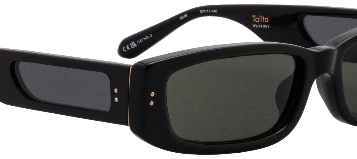 Color_LFL1419C1SUN - Talita Rectangular Sunglasses in Black
