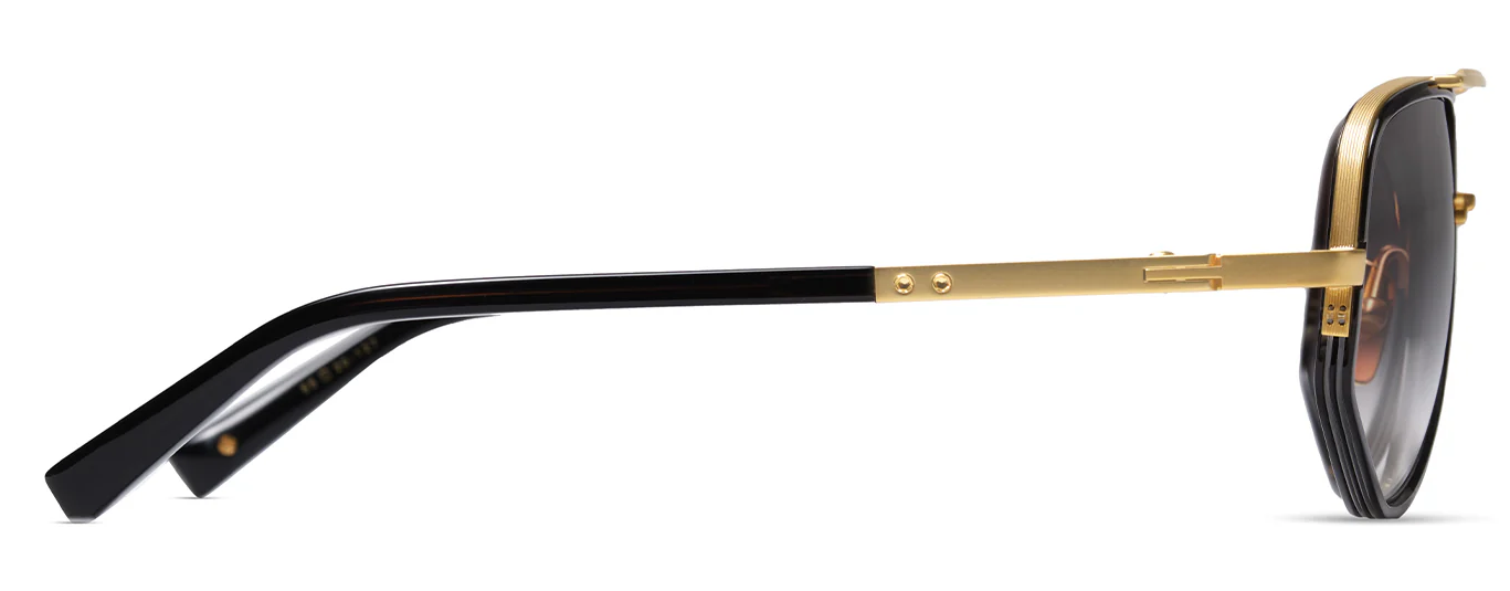 Color_DTS463-A-01 - Black Glass - Matte Yellow Gold - Grey To Clear Gradient - Gradient