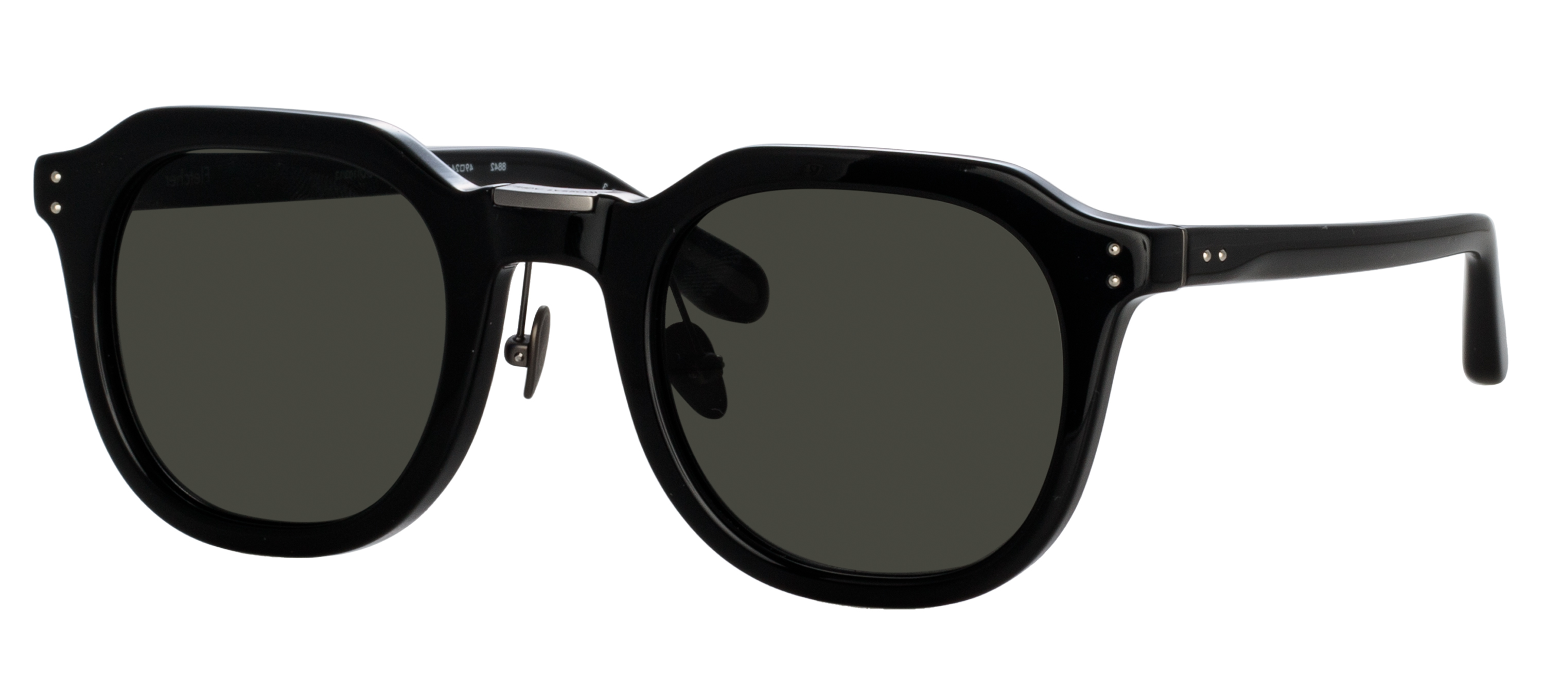 Color_LFL1103C13SUN - Fletcher Angular Sunglasses in Black and Matte Nickel