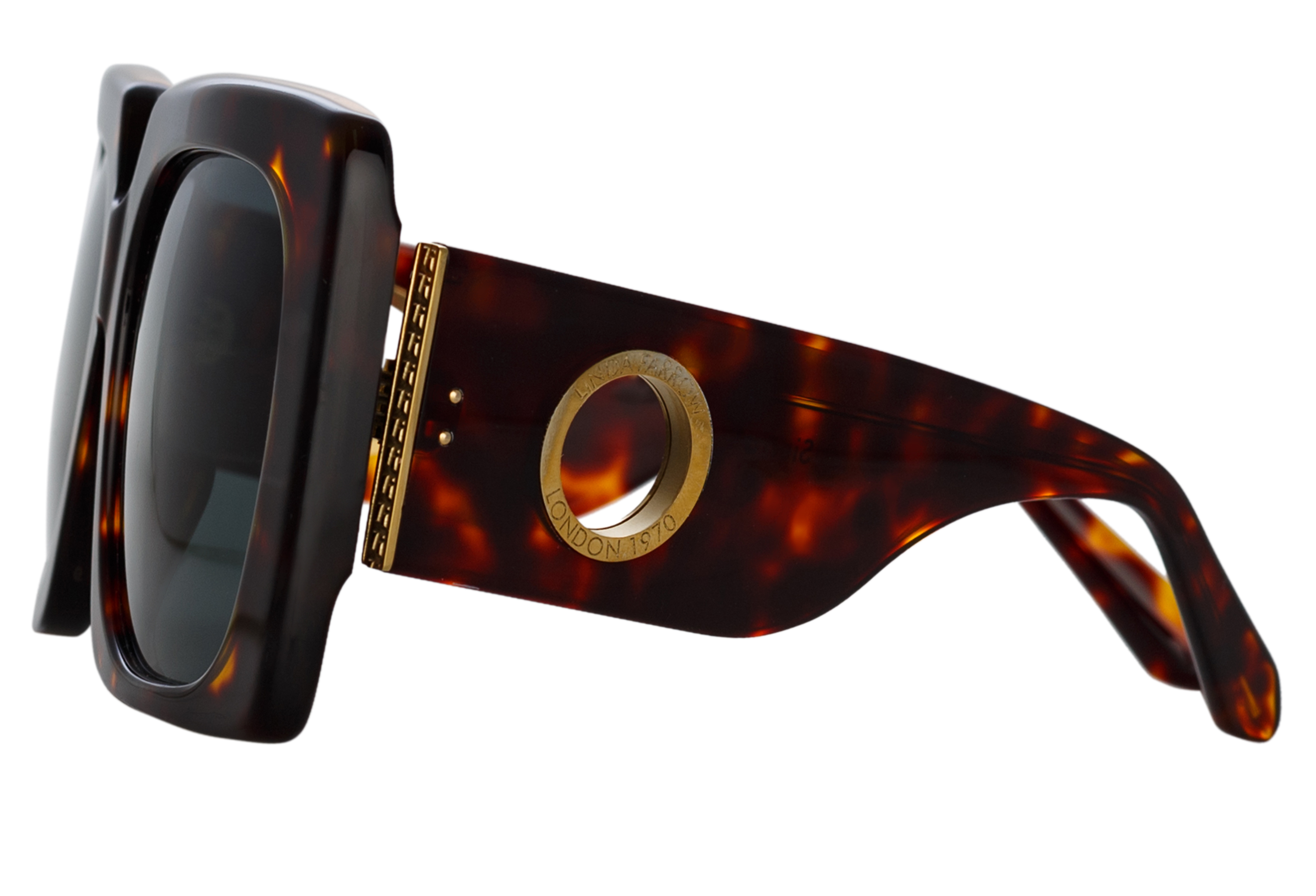 Color_LFL1346C3SUN - Sierra Oversized Sunglasses in Tortoiseshell and Deep Green