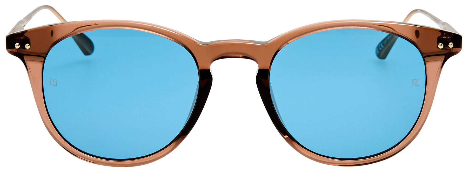 Color_LFL1603C6SUN - Jamie D-Frame Sunglasses in Brown and Aqua