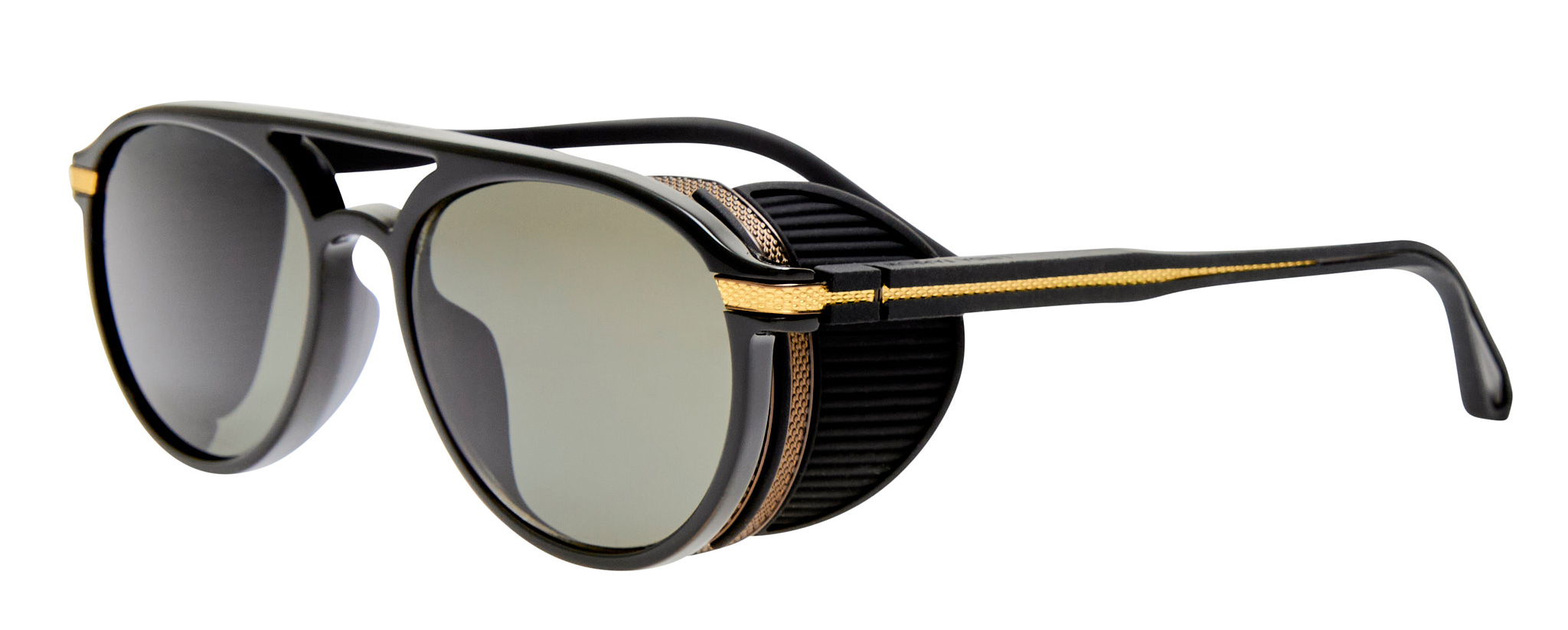 Color_LFL1722C1SUN - Sutton Aviator Sunglasses Matte Nickel Black and Grey